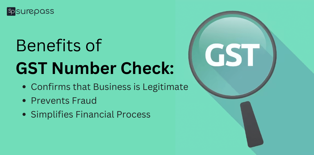 Benefits of GST Number Check