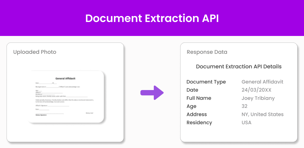 Document Extraction API Rectangle Image Document Extraction API
