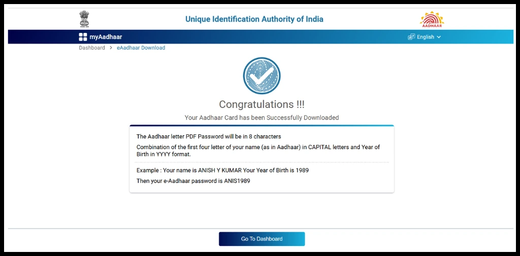 Get Duplicate Aadhaar Card