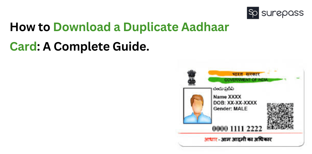 Duplicate Aadhaar Card